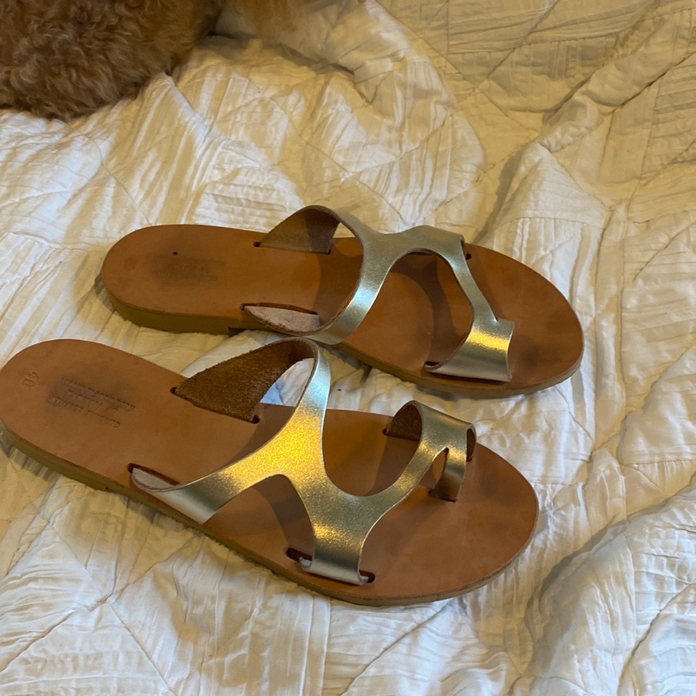 Gold Grecian sandals - 40